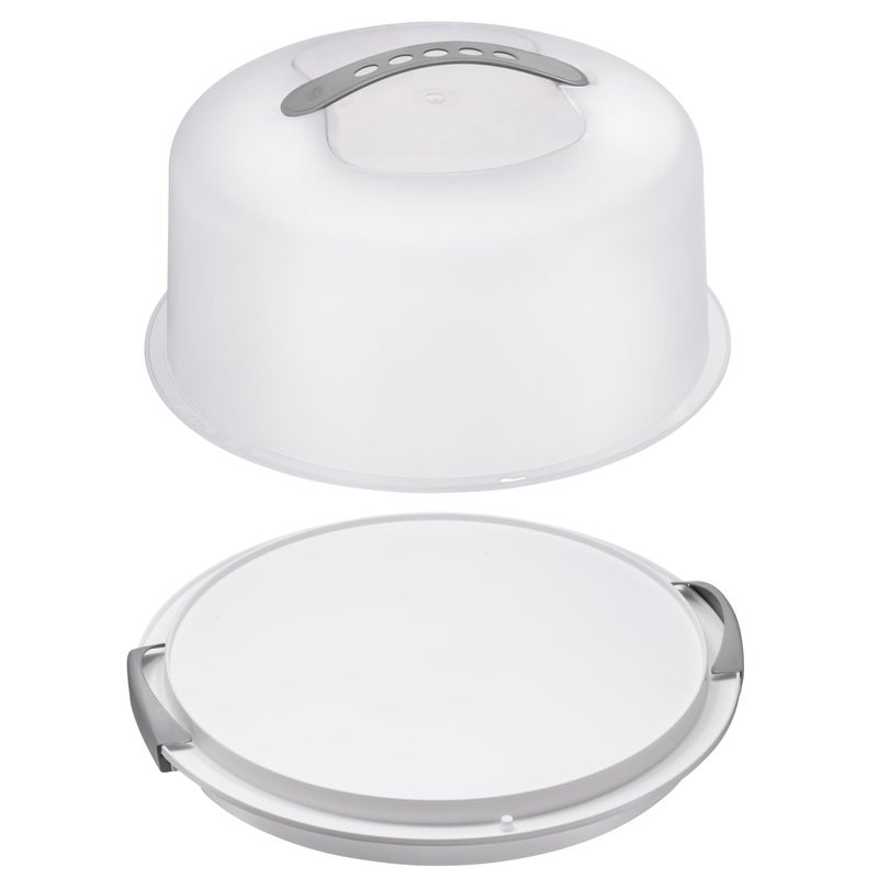 Tribello Extra Large Cake Carrier with Lid and Handle, Plastic Cake Container, Cake Holder with Lid for Cake Carrier and Transport - Fits Cake size 11.5 x 11.5 x 5.5 - Image 2